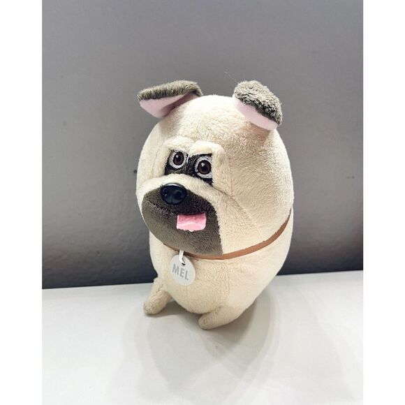 Secret Life of Pets Mel The Pug Dog 7" Plush Animal Spin Master - Picture 1 of 3